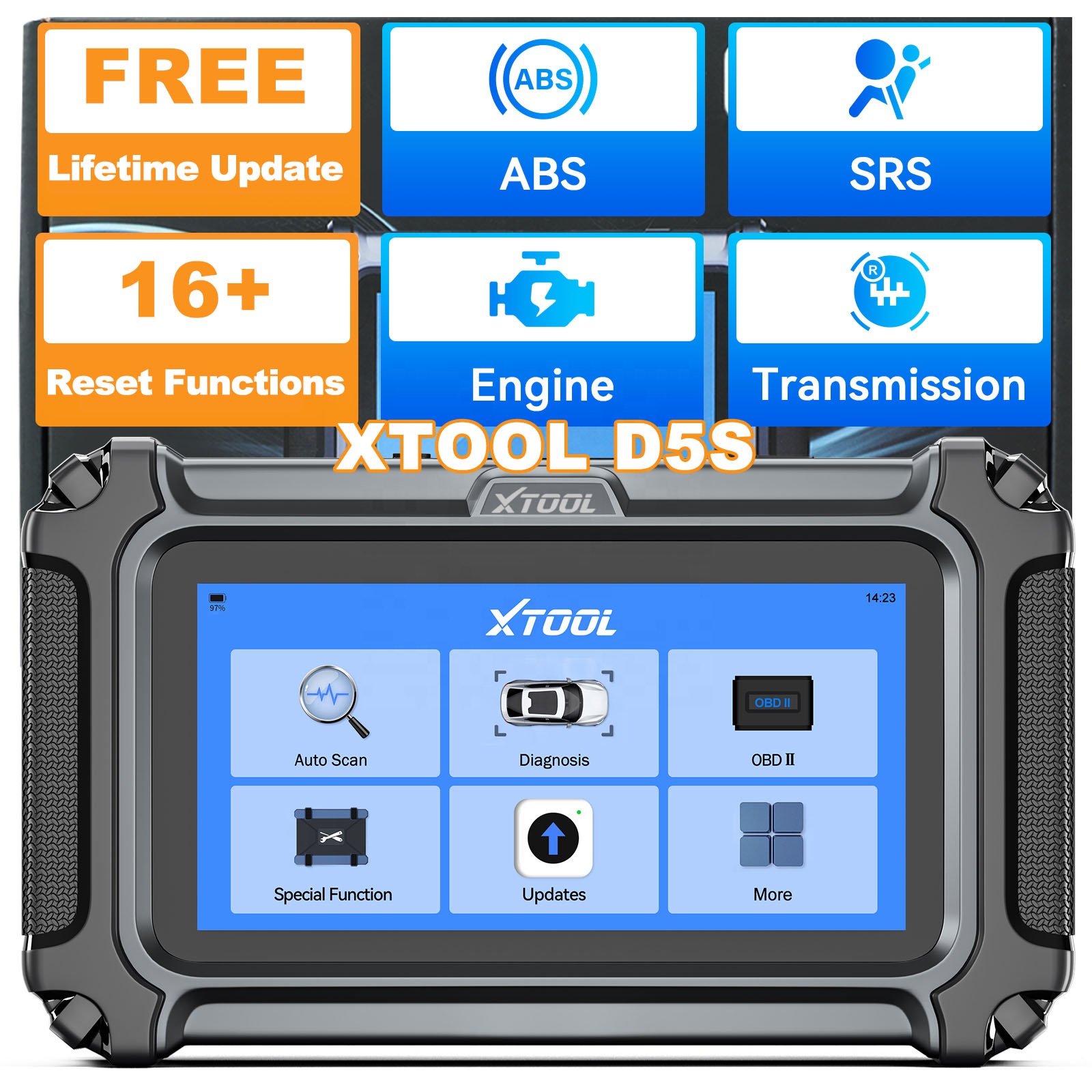 Car Diagnostic Tool - ماسح ضوئي D5S OBD2 بجهد 12