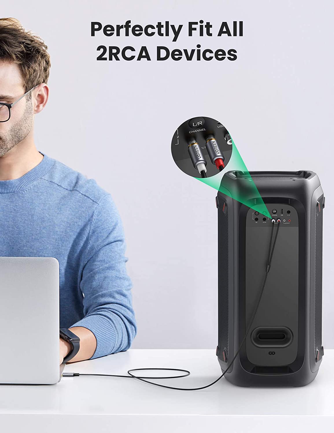 كابل صوت UGREEN من USB-C إلى R - مراجعة Car Jack وسعره