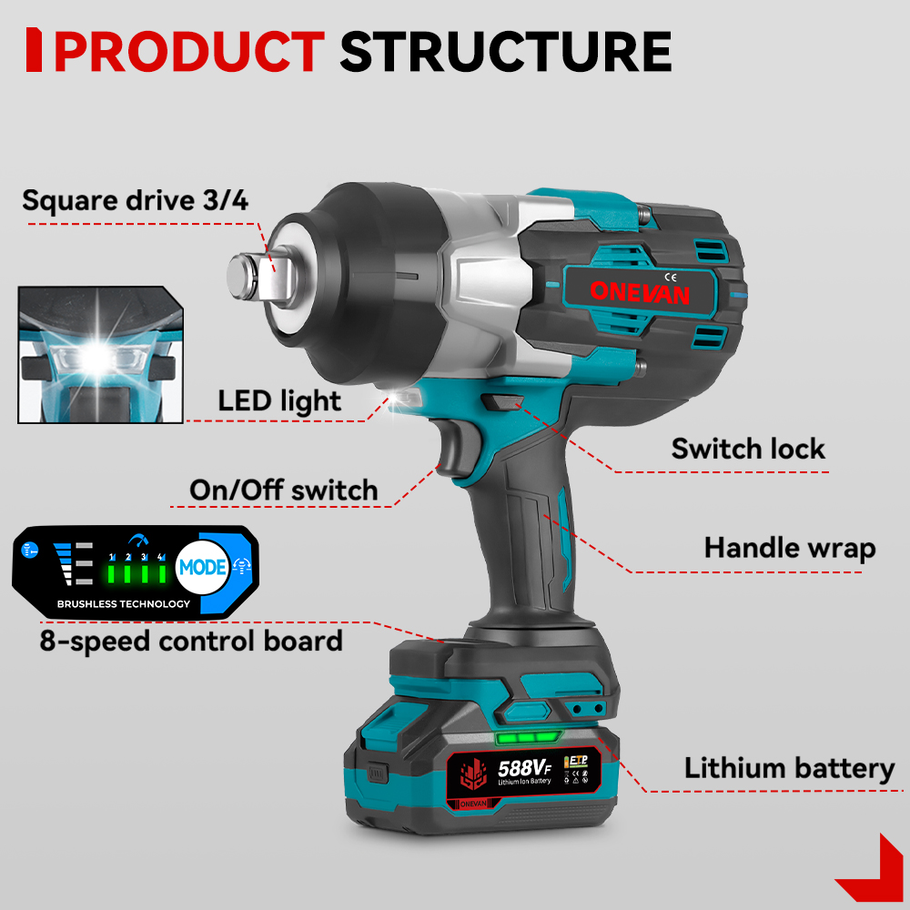 مفتاح ربط كهربائي لاسلكي بقوة  - مراجعة Torque Wrench وسعره