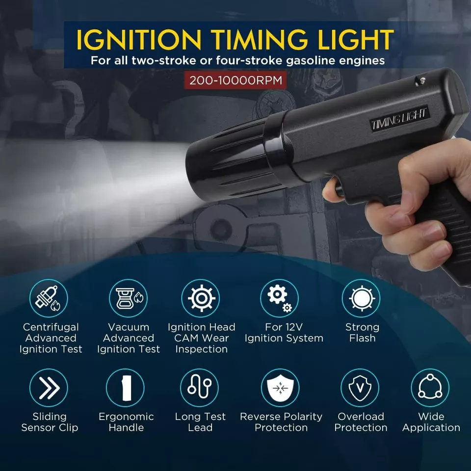12 فولت سيارة الإشعال توقيت ضو - مراجعة Timing Light Gun وسعره