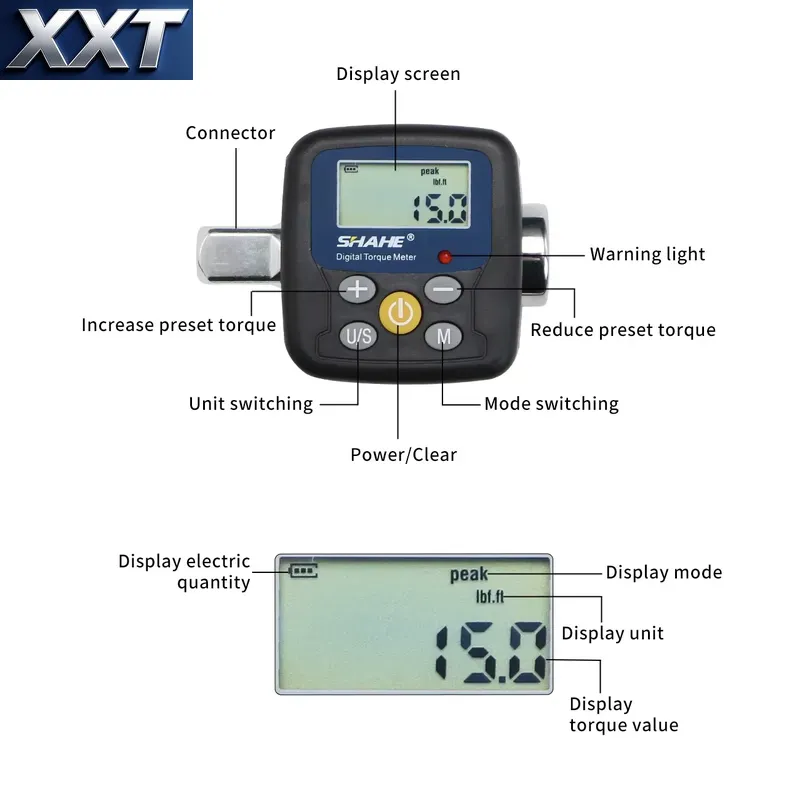 مفتاح عزم رقمي XXT Shahe مع مح - مراجعة Torque Wrench وسعره
